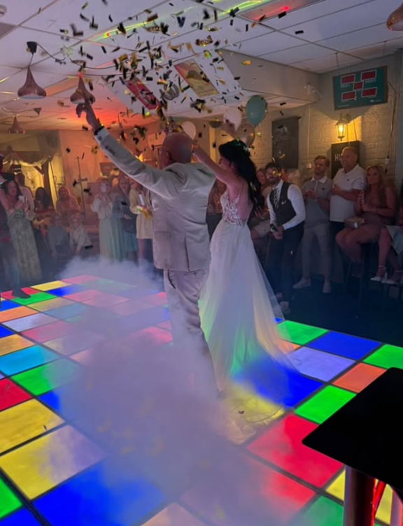 Feest in de zaal